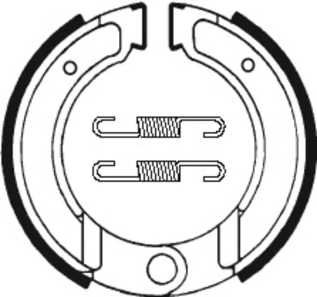 36545-compatible con KTM 125 GS LC 125 1983 Zapatas de freno BA120 TECNIUM