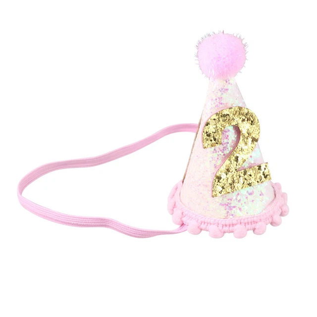 Cappello di compleanno per ragazze cortesia feste di compleanno decorazione per capelli