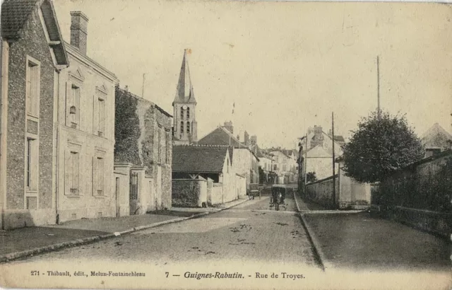 CPA - Guignes-Rabutin - Rue de Troyes