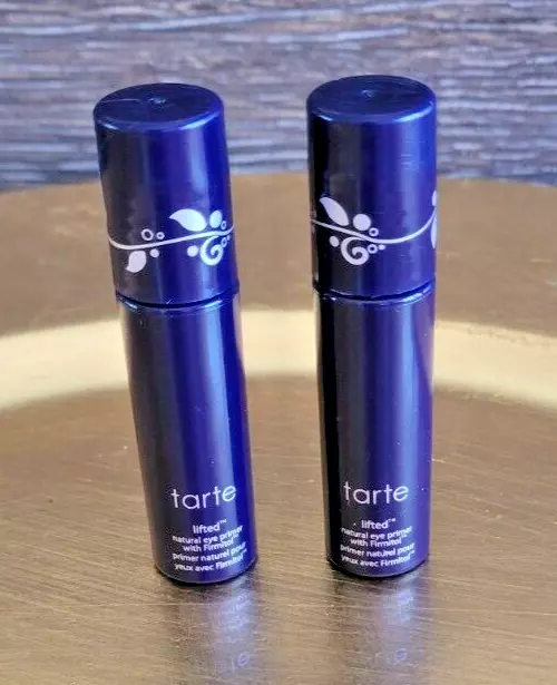 TARTE Lifted Natural Eye Primer with Firmitol  0.08 oz NEW Lot of 2 Travel Size