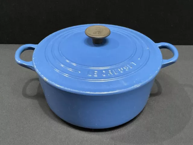 Le Creuset Cast Iron Casserole - Blue - 22 cm