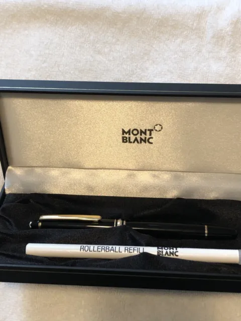 MONTBLANC Meisterstuck Gold-Coated Trim Rollerball Pen with Rollerball Refill