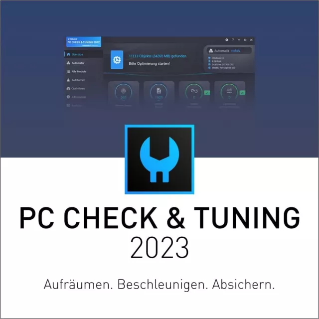 MAGIX PC Check & Tuning 2023 |  PC Optimierung | Windows 10 [1 Lizenz | License]