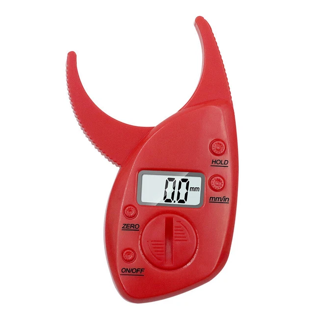 Pinza grasso comoda presa misurazione accurata pinza grasso digitale (rossa BST