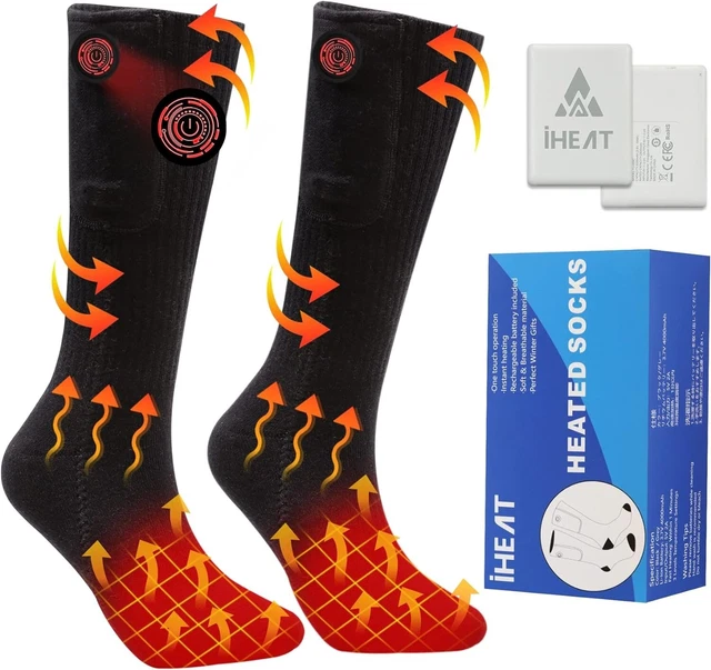 Heated Socks for Men Women,Upgraded Rechargeable Electric Heated Sock