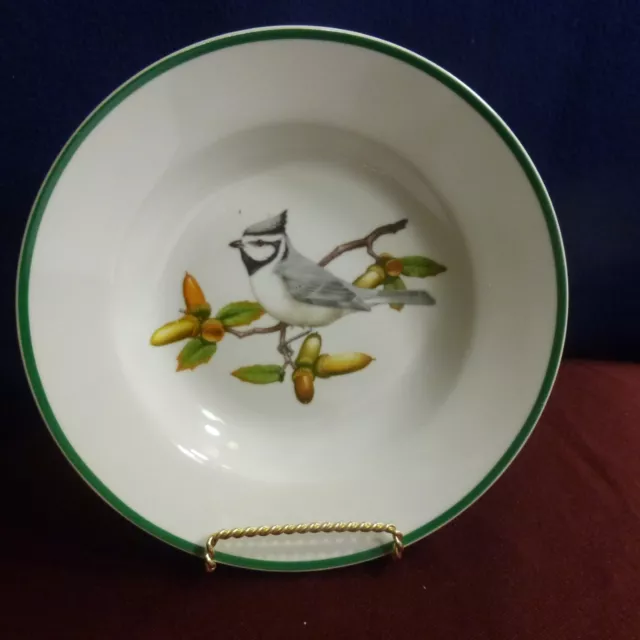 Soup/Salad Bowl - National Wildlife Federation - Songbirds - Titmouse - 8" MINT