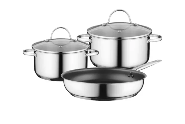 Neff Z943SE0 3 PIECE STAINLESS STEEL PAN SET - SUITABLE FOR ALL HOB TYPES