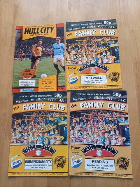 SMALL JOBLOT OF Hull City Football Programmes Collectable Home Games £1 ...