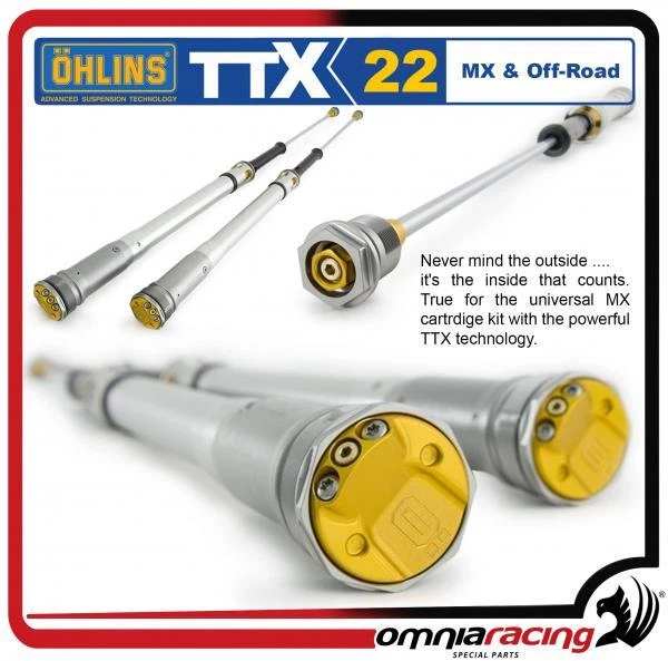 OHLINS TTX22 PRESSURIZED Cartridges Kit for Fork Marzocchi Shiver USD