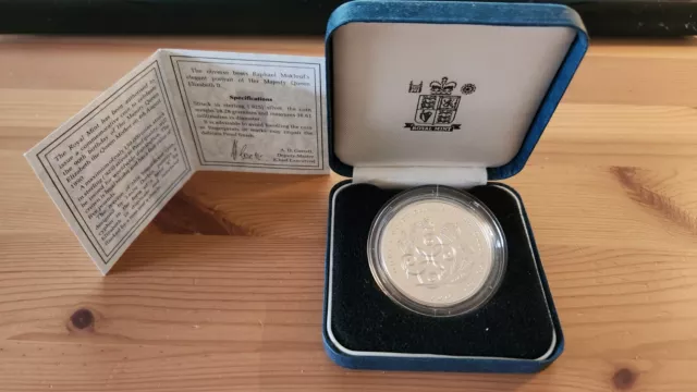 Queen Elizabeth the Queen Mother 90th birthday 5£ 1990 sterling silver coin