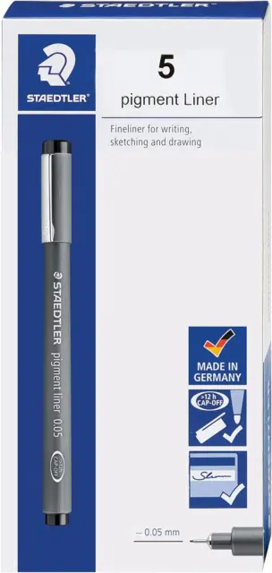 Pigment Liner Fineliner Pen For Drawing, Drafting, Journaling .05mm, Black