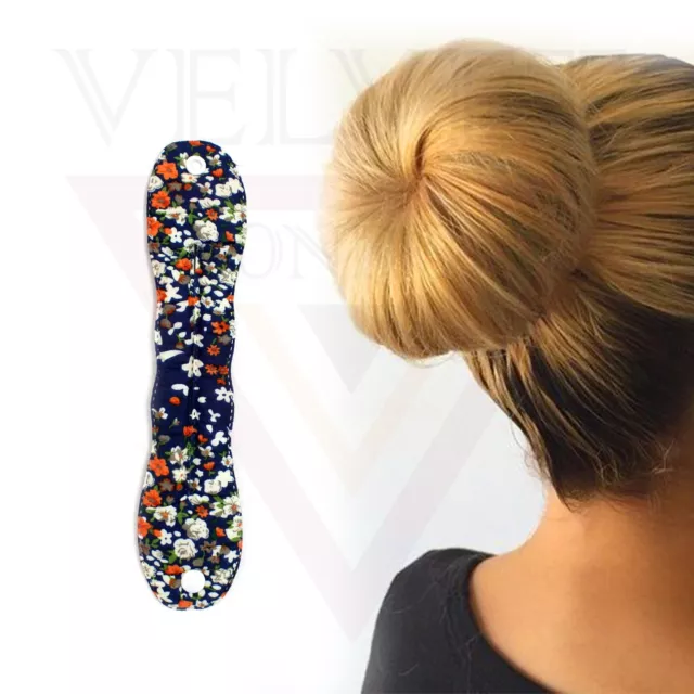 French Hair Bun Maker Holder Sponge Clip Flower Design Donut Hair Twist Styling