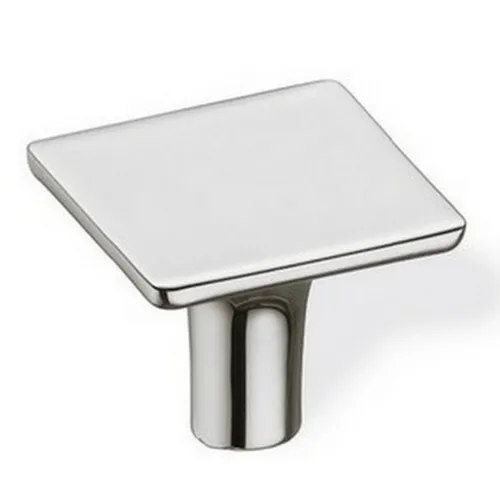 Schwinn Hardware Square Cabinet Knob Pull, Contemporary, Polished Nickel
