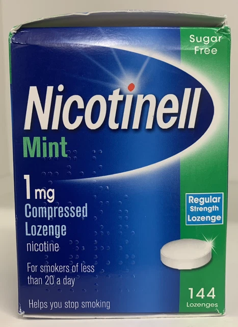 EXP 02/2023 Nicotinell 1 mg Pastilla Sin Azúcar Como Nueva 144 Pastillas-Deja de Fumar