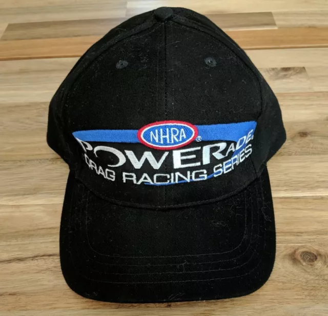 NHRA Powerade Drag Race Series Hat Black NOS