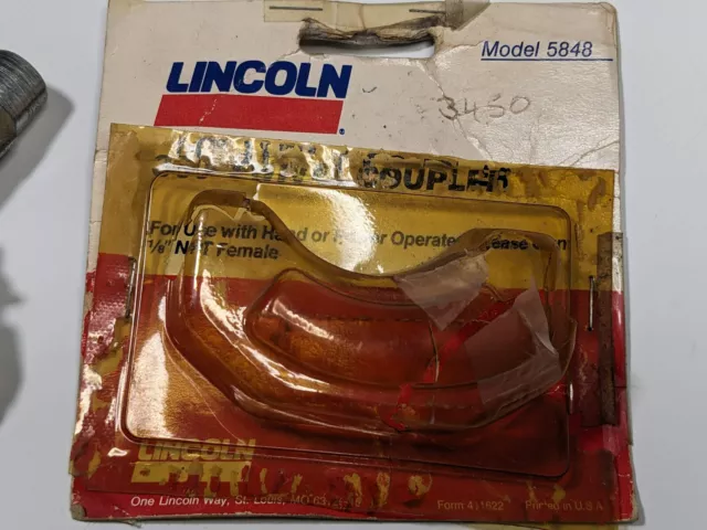 Lincoln 5848 360 Grease Gun Swivel Coupler 1/8" NPT Female - NOS 2