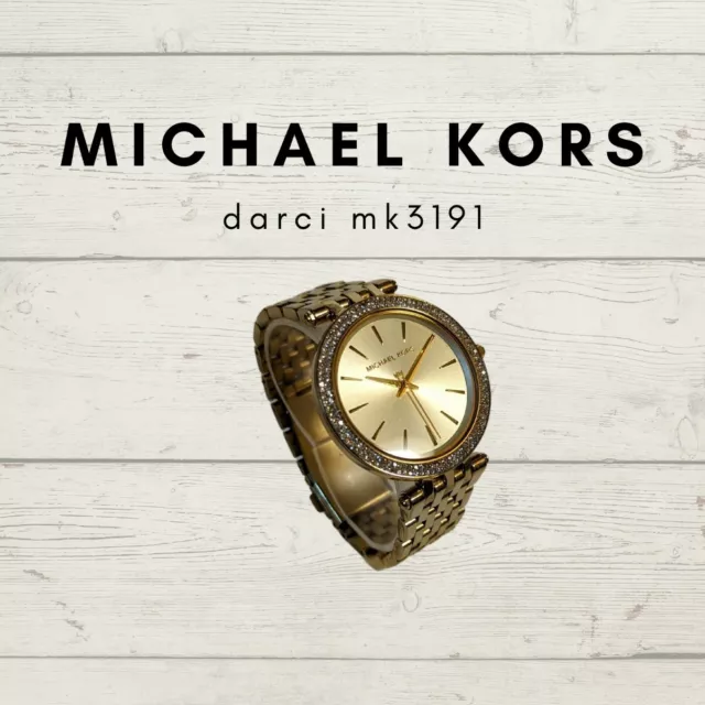 Michael Kors MK3191 Darci Gold-Tone Stainless Steel Bracelet 39mm Watch