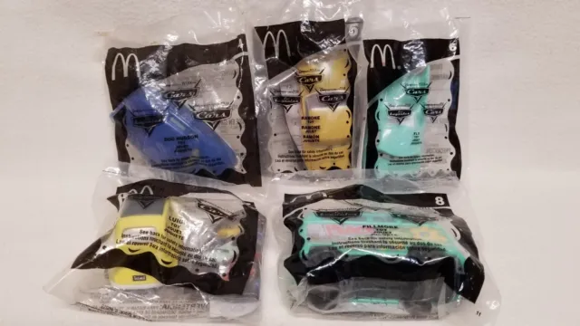 DISNEY PIXAR CARS Film McDonald's Happy Meal, Lot de 5, Emballage d ...