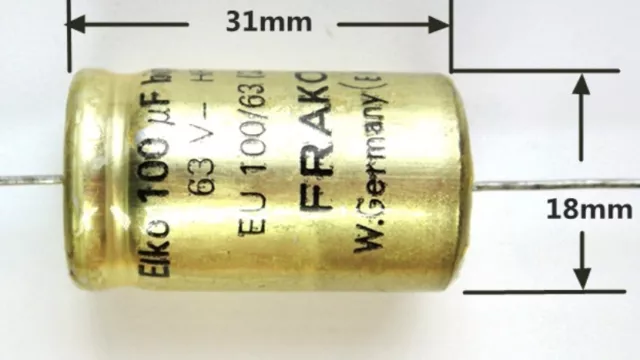 10x FRAKO BIPOLAR ELKO KONDENSATOREN   63 V  100 µF  f. RÖHRENVERSTÄRKER NOS