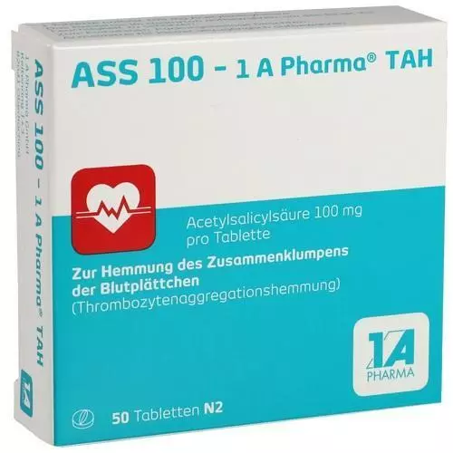 3x ASS 100-1A Pharma TAH Tabletten 50 St PZN: 6312060
