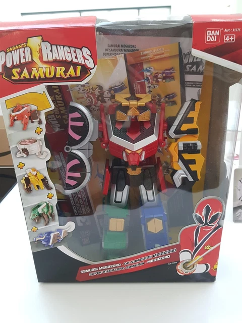 VINTAGE POWER RANGERS DELUXE DX SAMURAI MEGAZORD WITH SWORD + OG BOX 5 ...