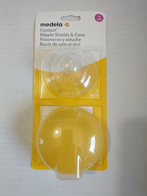 Medela Breastfeeding Contact Nipple Shield - Clear, Pack of 2, 16mm (101034109)
