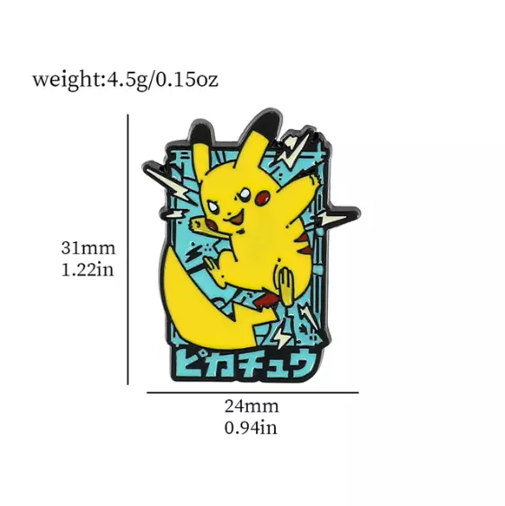 Cute Amano Pikamee Backpack Clothing Enamel Pin Badge Brooch