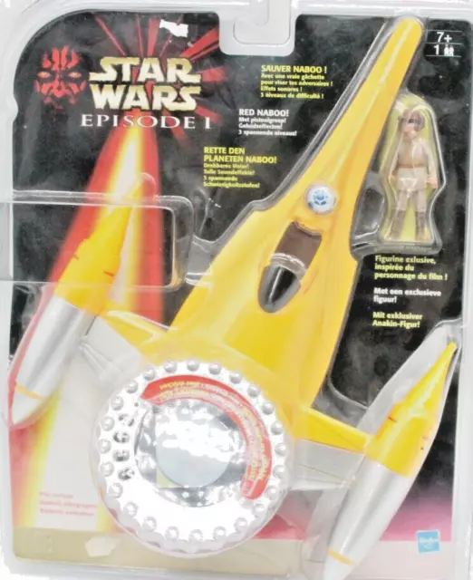 Naboo Fighter Star Wars Epis. 1 Electronic LCD Handeld Spiel Hasbro 1999 mit OVP