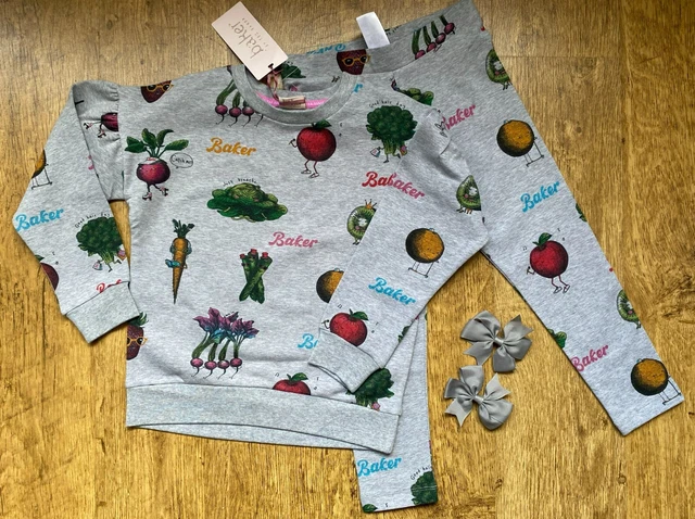 BNWT Ted Baker 4-5 years outfit set new leggings sweatshirt RRP £32 active grey
