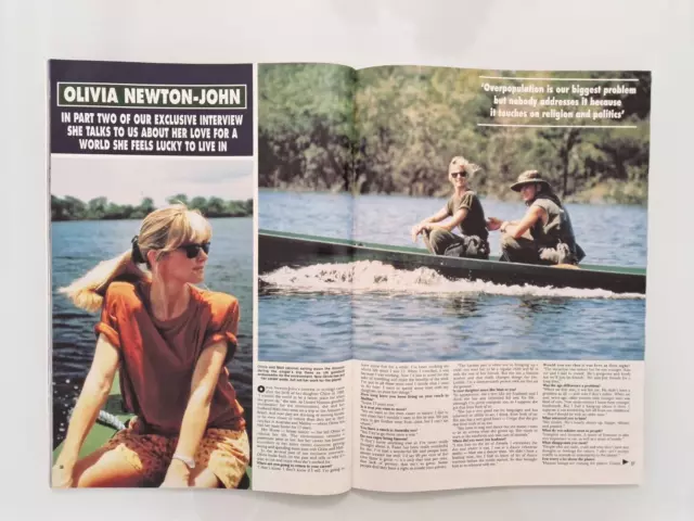 Olivia Newton John  - A very rare newspaper from UK 1993 (Full magazine )