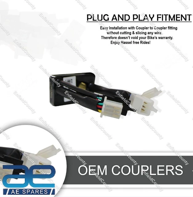 TVS APACHE 2V 4V BS6 PNP Hazard Module Adapter Flasher £44.47 PicClick UK