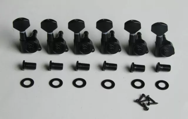 Wilkinson EZ-LOK Guitar Tuning Keys Pegs Guitar Tuners Machine Heads Black