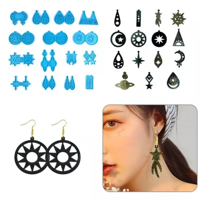 RESIN JEWELRY MOLDS Silicone Molds for Epoxy Resin Earrings Making