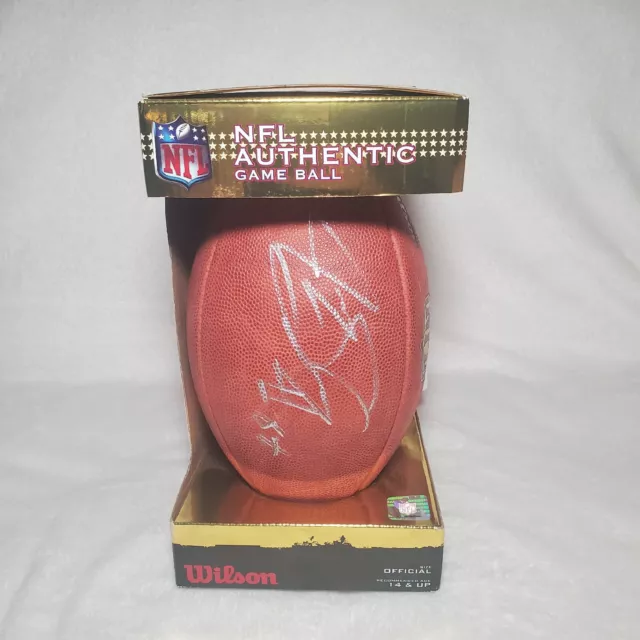 Jeremy Shockey Autographed Football F1100 Official NFL Game Ball "The Duke" USA