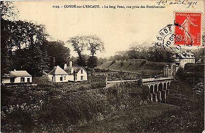 CPA CONDÉ-sur-L'ESCAUT-Le long Pont vue prise des Fortifications (423041)