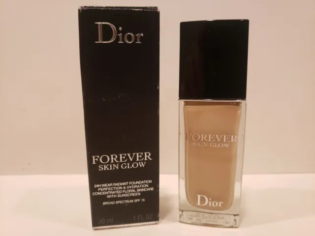 Dior~Forever Skin Glow Radiant Liquid Foundation w/SPF 15~0CR Cool Rosy/Glow~
