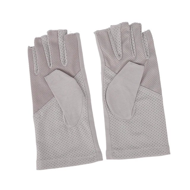 Gants De Manucure Protection UV Étirable Respirable Fibre Sans Doigts Lampe à On