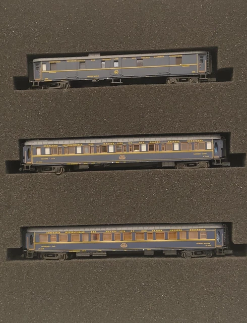 Lot De 3 Voitures Sud Express Electrotren - VPC Et WL éclairées - Ep. III Et IV - Neuf