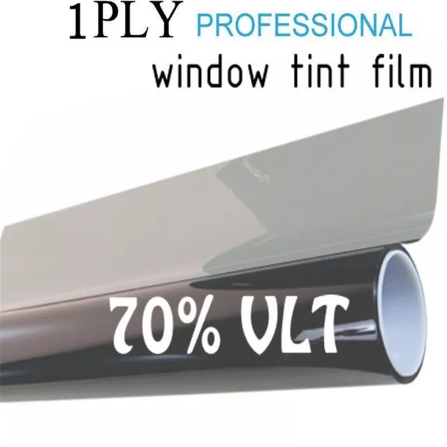 Black Glass Window Tint Film & Shade Roll VLT 70% Auto Car House 50cm*2M 2