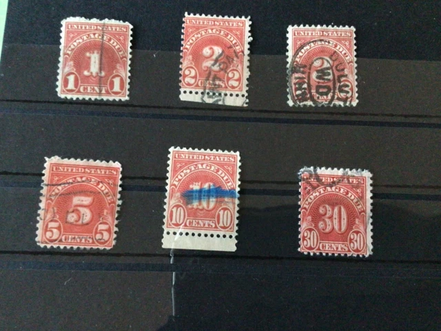 Uunited States postage due used  stamps   Ref A4719
