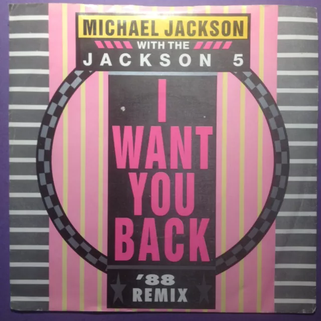 Michael Jackson with The Jackson 5 - I Want You Back '88 (7" single) p/s ZB41913