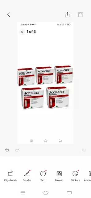 Tiras reactivas Accu-Chek Performa 500 (5 paquetes de 100 cada uno) Exp 2024 3