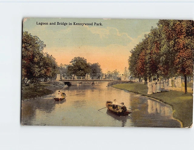 Postcard Lagoon and Bridge in Kennywood Park Pennsylvania USA North America Postcard Lagoon and Bridge in Kennywood Park Pennsylvania USA North America