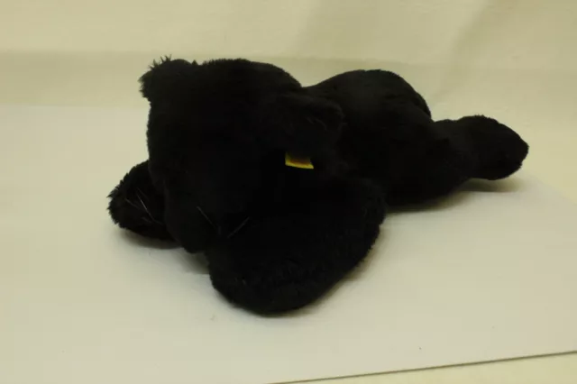 ESF-00873	Steiff Panther L.  ca. 40 cm,  weichgestopft, mit Knopf und Fahne