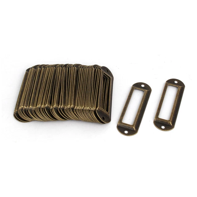 Norcks 20PCS Porte Etiquette Metal, Cadre Étiquette De Nom Porte
