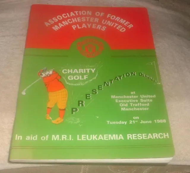 Association Of Former Mancester United Players - Golf Presentstion Dinner - 1988