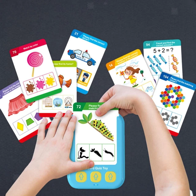 Cartes Flash Parlantes Bilingues Pour Enfants 2-6 Ans - 112 Cartes, 224 Mots Français/anglais - Jouet éducatif Montessori