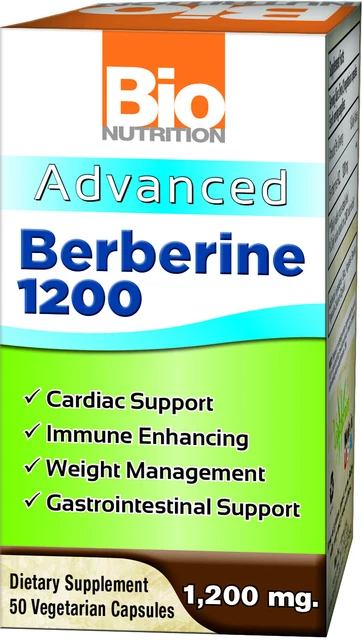 Advanced Berberine 1200 de BioNUTRITION, 50 cápsulas