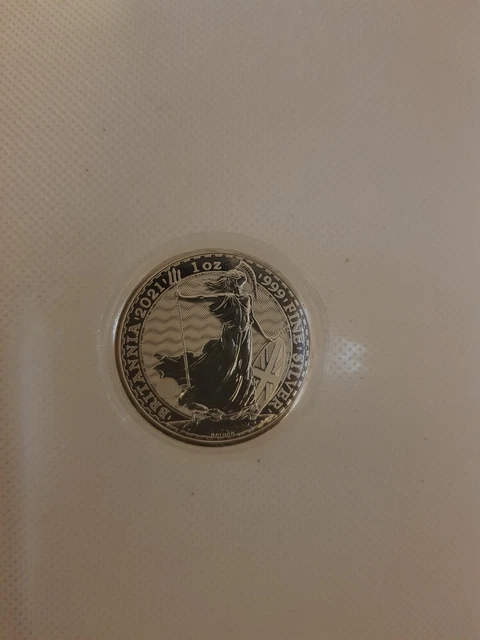 2021 Britannia 1oz 999 Silver £2 Pounds Coin