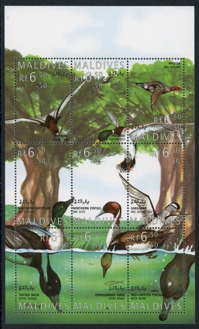 Malediven KB mit 2298-2306 postfrisch Vögel #HE754